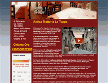 Tablet Screenshot of anticatrattorialatoppa.com